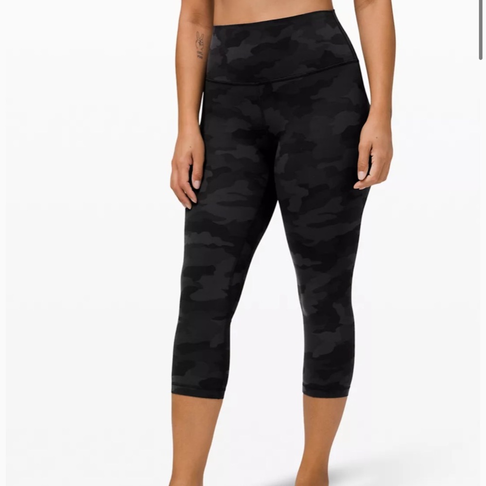Camo lulu leggings Align HR crop 21”